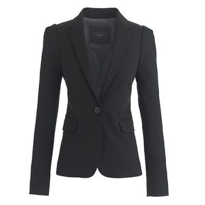 J. Crew Tall Puff-sleeve blazer in stretchy cotton Women's Size 12